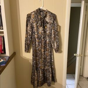 Zara snakeskin dress